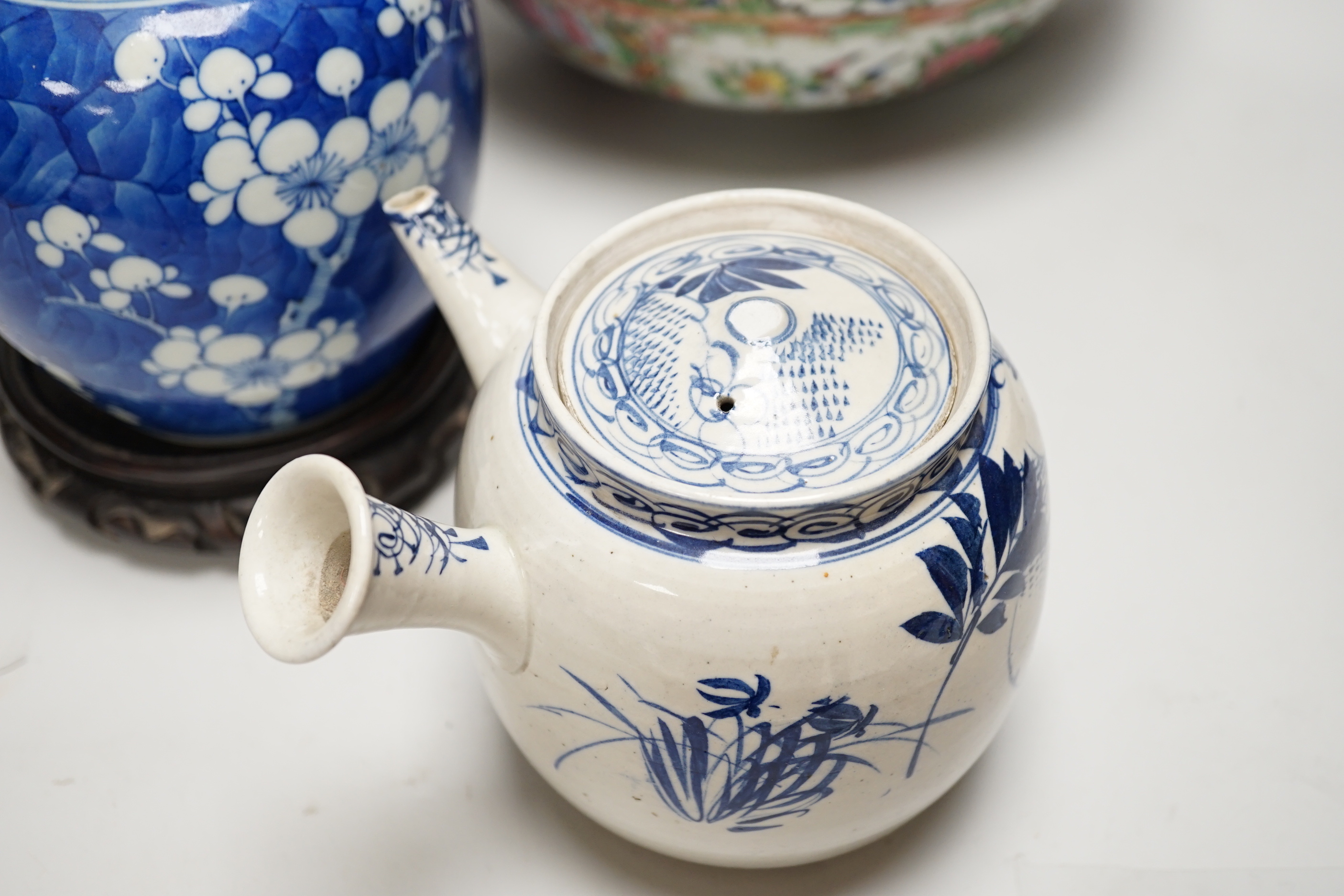 A group of various Chinese ceramics etc